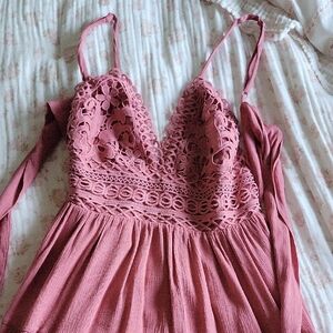Windsor Rose Pink Ruffle Dress